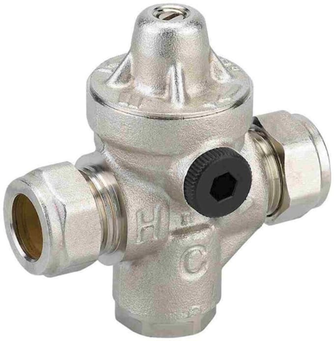 Watts Redufix drukreduceerventiel instelbaar van 1.5 tot 5 bar 22mm knel t.b.v. water