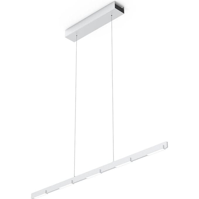 Hanglamp Bloc 3296ST Staal met Cable lift 120cm Hoogte instelbaar, Dimbaar, Modern - Steinhauer