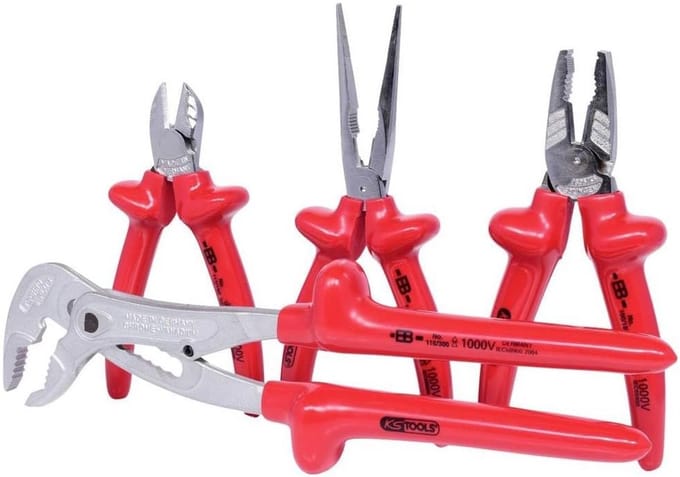 Set Striptang en Zijkniptang, 4-delig, 1000V Geïsoleerd Gereedschap