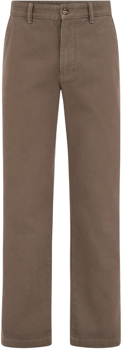 WE Fashion Heren regular fit chino met structuur