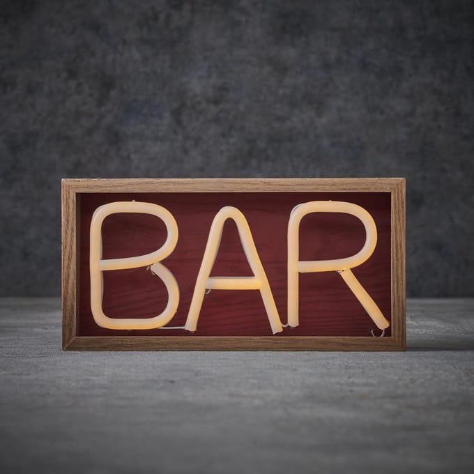Luca Lighting Neon Verlichting Bar - L30 x B15 x H8 cm - Warm Wit LED
