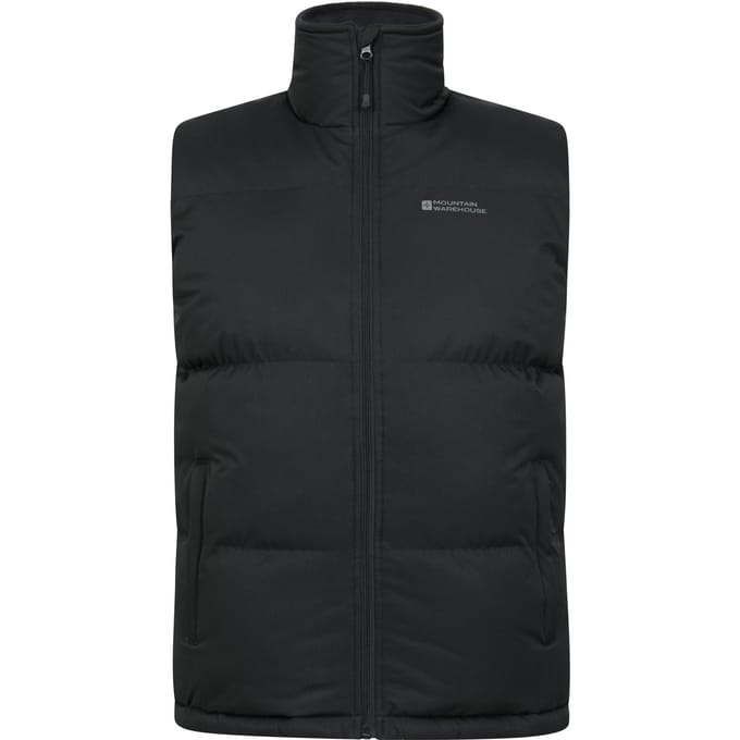 Mountain Warehouse Heren Rock Gewatteerd Gilet (Zwart)