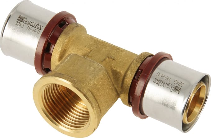 Bonfix Perskoppeling - 2x Alu-pers - 1x Binnendraad - T-koppeling - 32 x 1 x 32mm