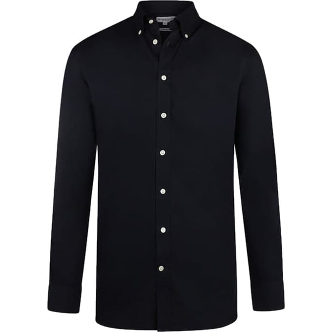 McGregor Stretch Poplin Shirt Navy Größe: S | Casual hemden Outlet | Herren | Blau