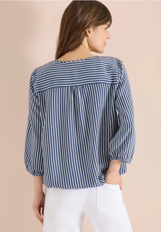 3/4 mouw blouse met gestreept patroon