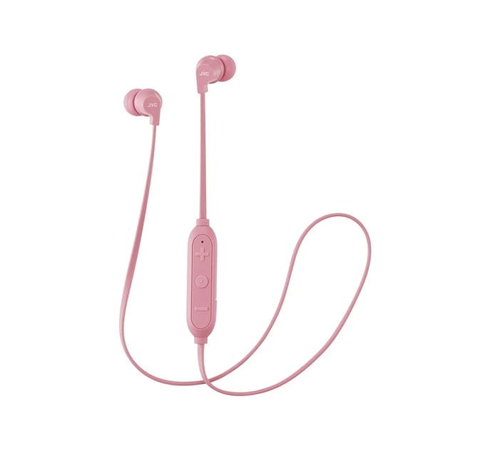 Jvc HA-FX21BT-PE Draadloze Binaural Hals Band Bluetooth Headset Met Microfoon En Afstandsbediening Roze