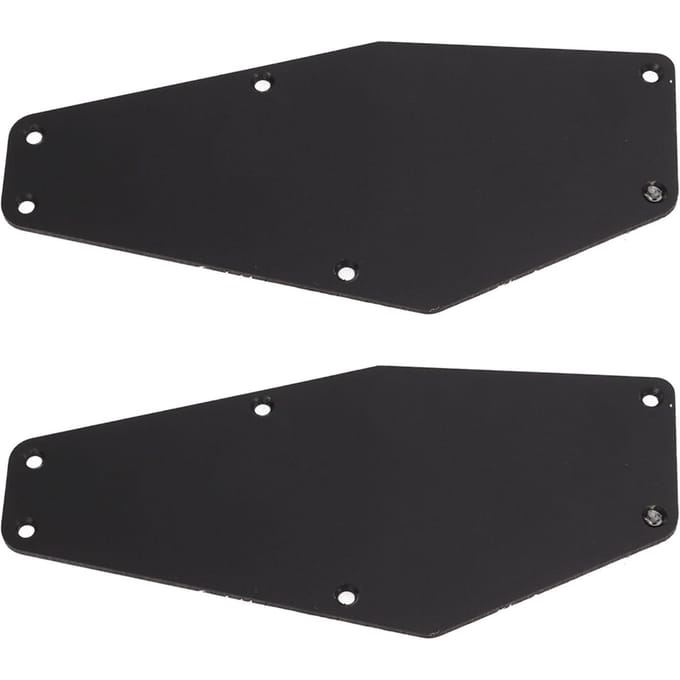 2 Pièces Plaque Arrière de Guitare Basse Instrument Électrique Pickguards en Plastique pour Protéger Décorer black
