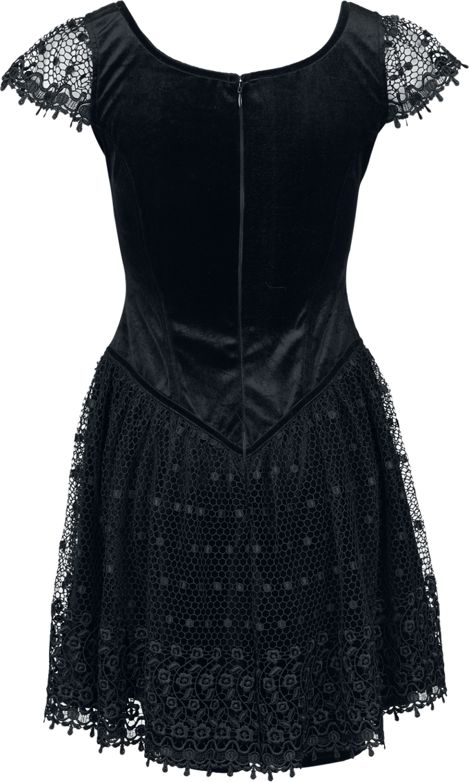 Sinister Gothic - Gothic Mini-jurk - Gothic mini-jurk - S tot L - voor Vrouwen - zwart