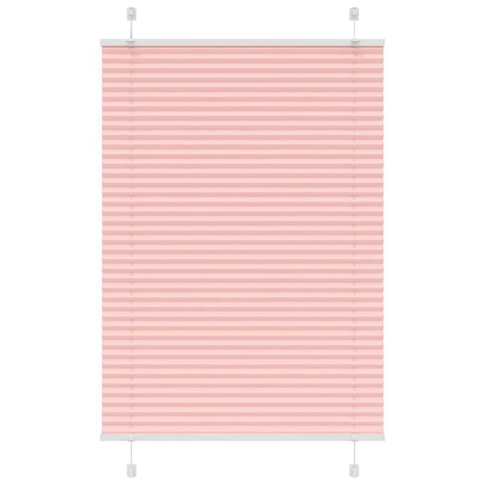 vidaXL - Plissé - rolgordijn - 85x150 - cm - stofbreedte - 84,4 - cm - polyester - roze