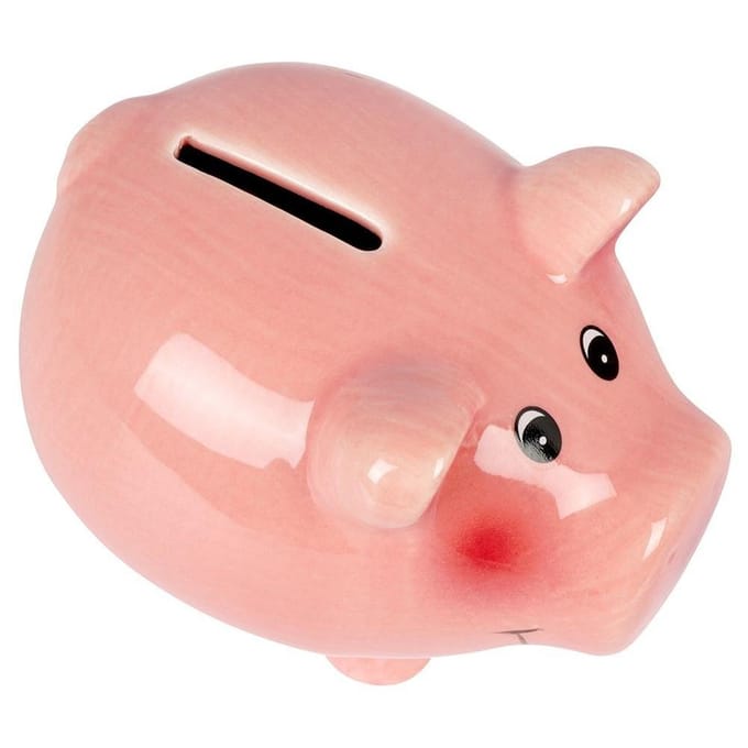 Keramische Spaarpot Openbare Varkentje 12 Cm