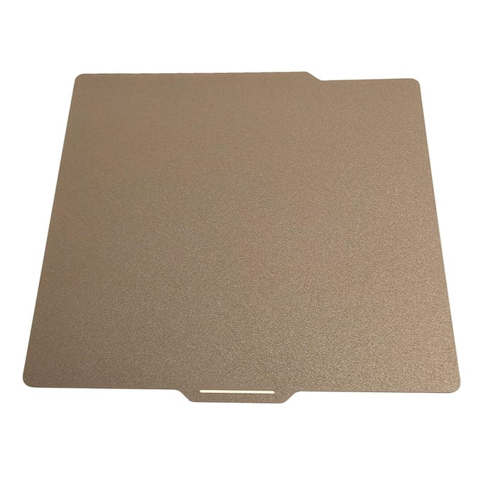 Dubbelzijdige bouwplaat 257x257mm Glad mat PEI Flexibele afneembare 3D-printer stalen plaat beige