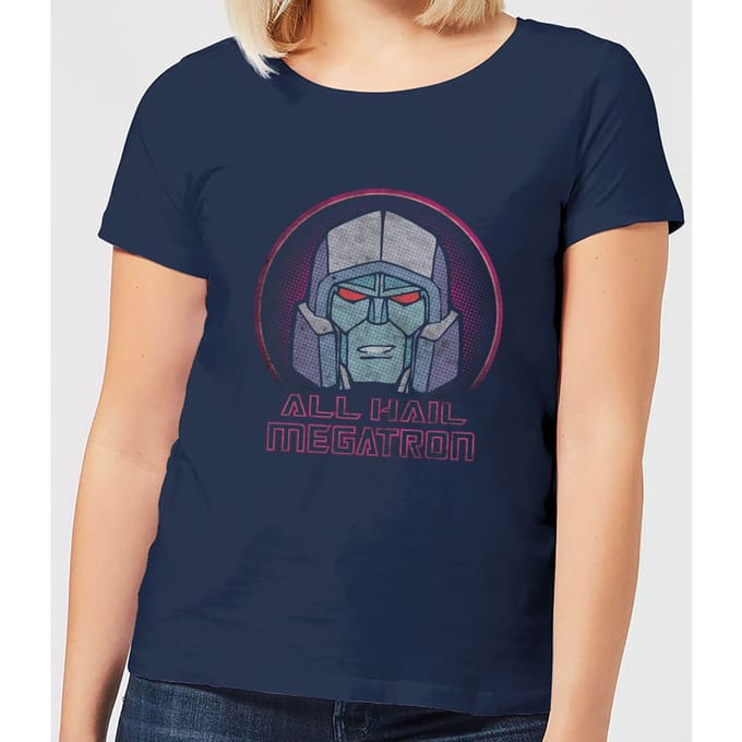 Transformers All Hail Megatron Women's T-Shirt - Navy - L