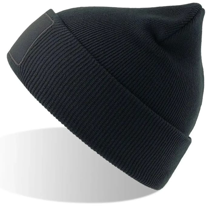 Atlantis Headwear - Wind-S Beanie with Patch - Navy - One Size