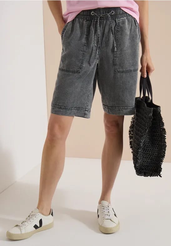 Shorts met Wide Leg pijpen en een Loose Fit pasvorm
