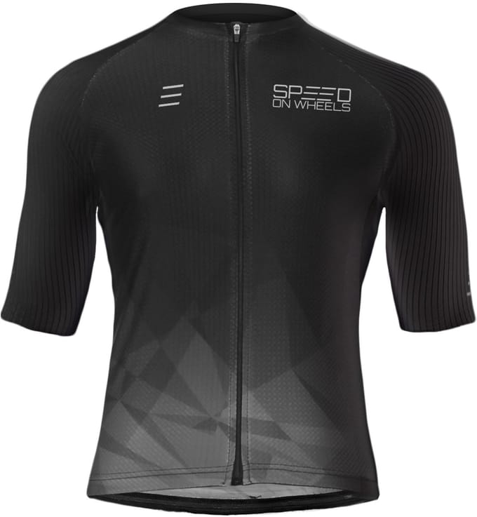 Speed on Wheels - wielershirt Elite, zwart -
