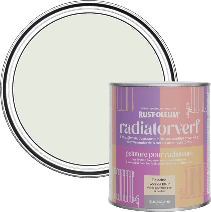Rust-Oleum Groen Radiatorverf Zijdeglans - Saliemist 750ml