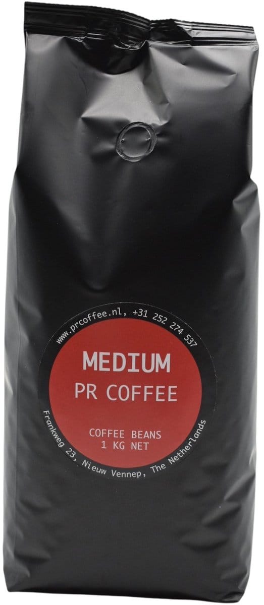 PR Coffee - Medium Roast koffiebonen 1 kg - Intensiteit 3/5