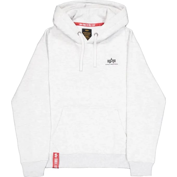 Hoodie met klein logo Alpha Industries Basic