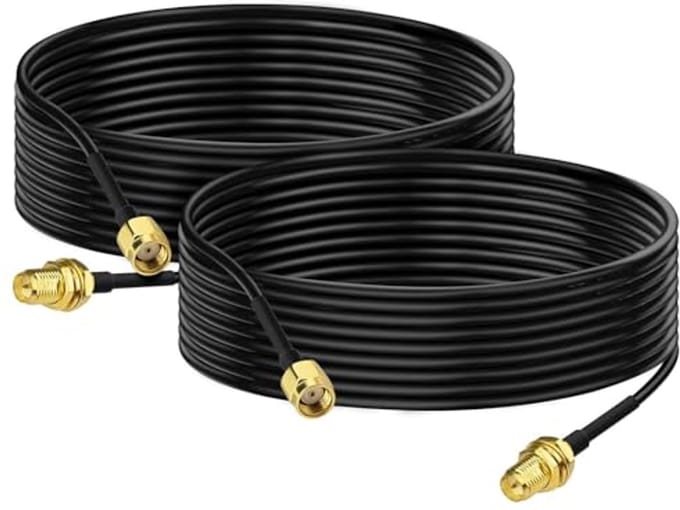 Solidchoice - RP-SMA Antenneverlengkabel voor WiFi Apparaten 3m