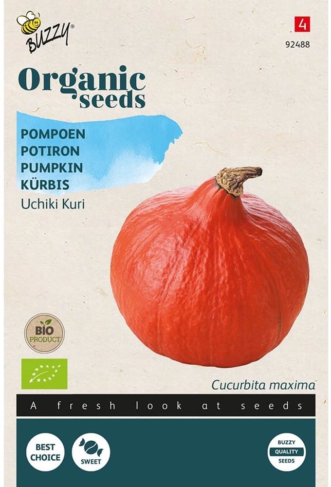 Buzzy® Organic Pompoen Uchiki Kuri (BIO)