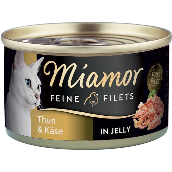 Miamor - Fijne filets blik 24x100g - Tonijn & kaas
