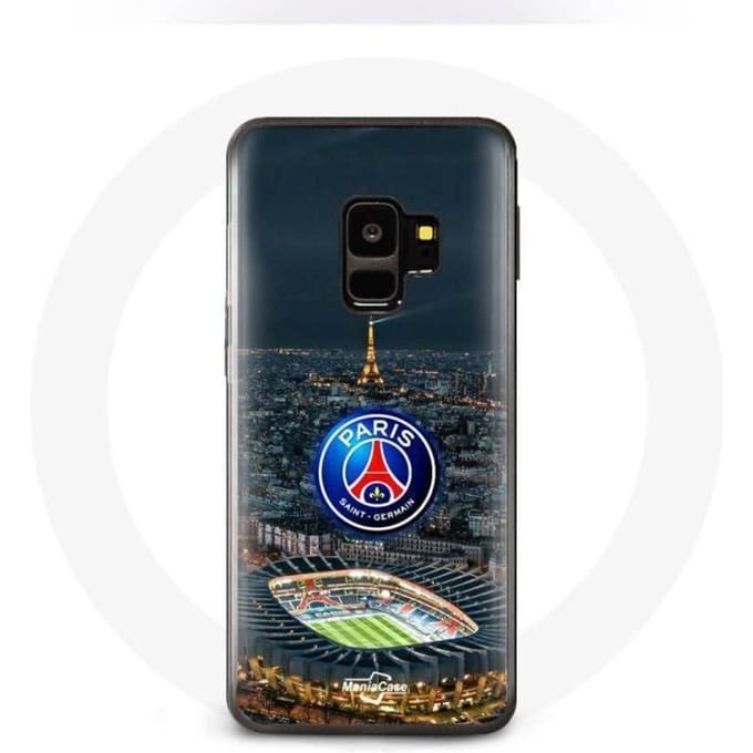 Samsung Galaxy S9 hoesje psg logo stadionnacht Eiffeltoren