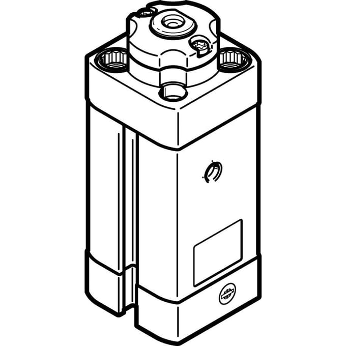 Festo Stoppercilinder 16mm Boring 10mm Slag Dubbelwerkend - 576068 - P2EXW