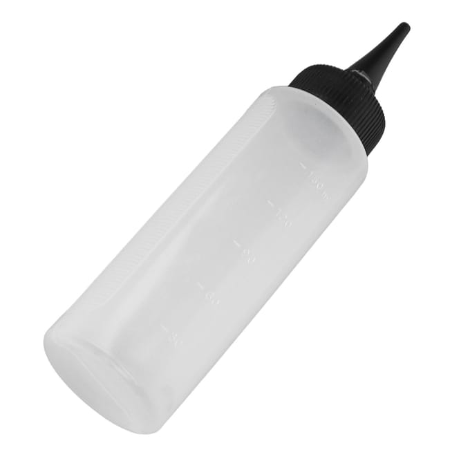 3 stuks Haarkleur Shampoo Applicator Fles Hervulbare Kapsalon Knijpfles met Deksel white