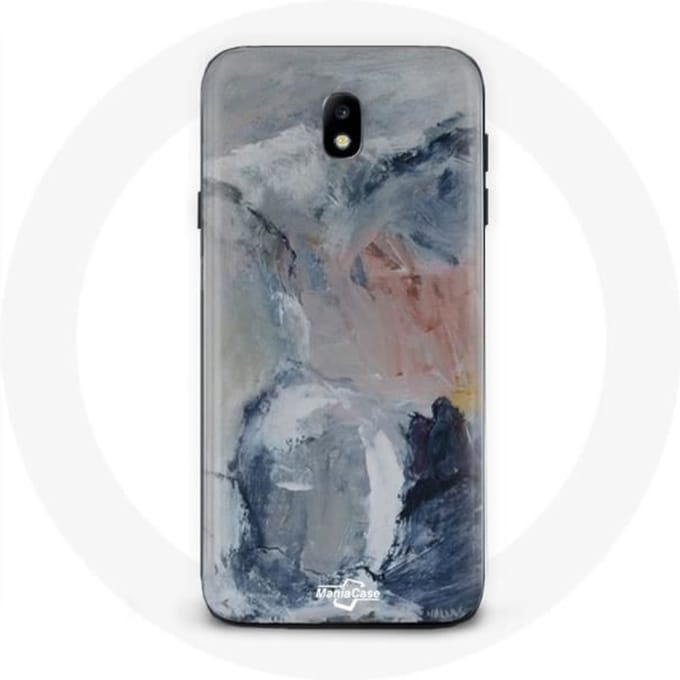 Samsung Galaxy J3 2017 hoesje Grijze abstracte textuurachtergrond grijs