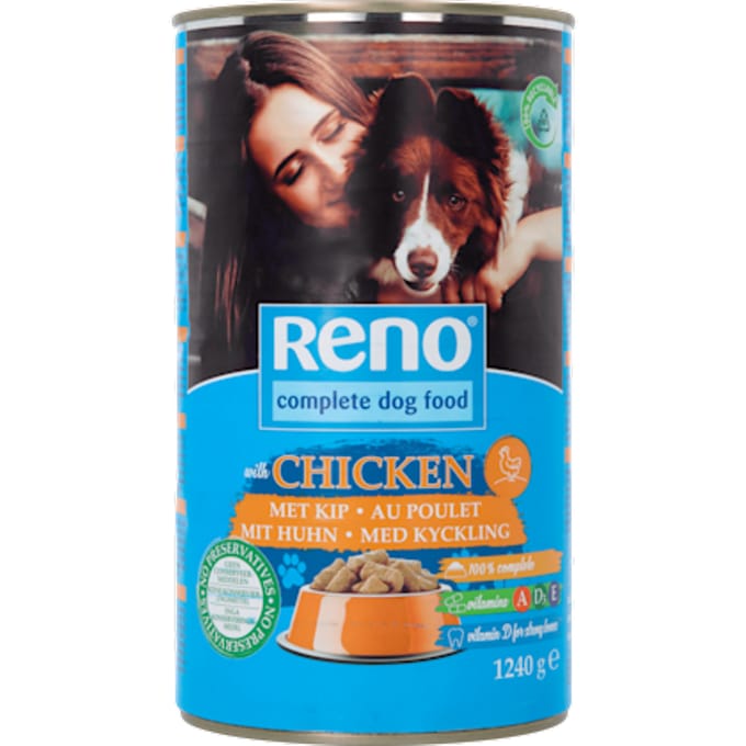 Hondenvoer in blik kip brok/saus