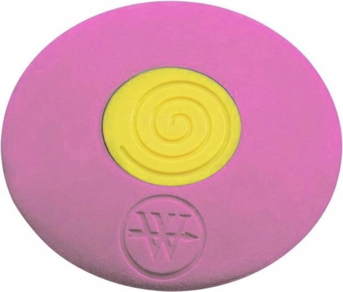 Westcott Ronde gum met microban-technologie - Roze/Geel - Antibacterieel