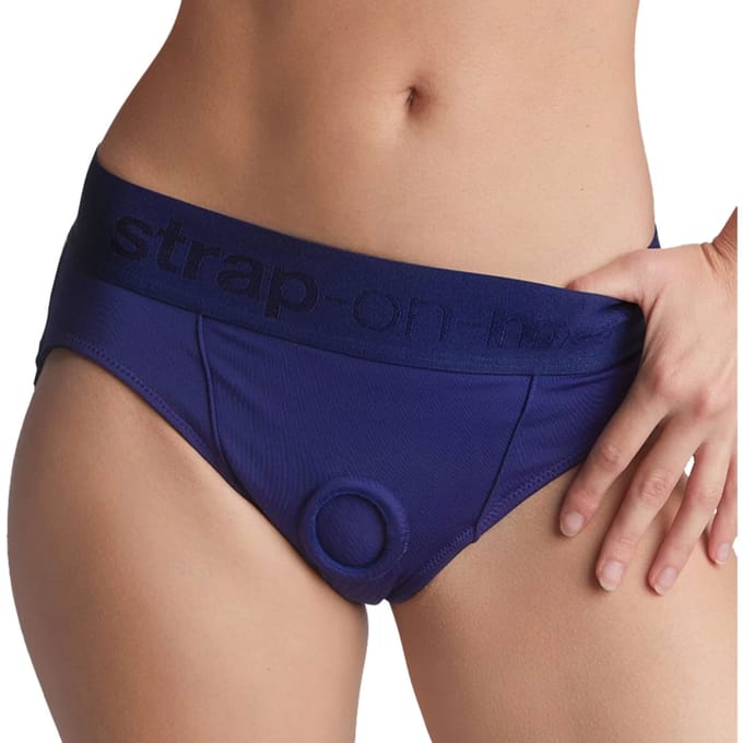 Strap-On-Me - Strapon Harnas Lingerie - Heroine - Blauw - Maat S