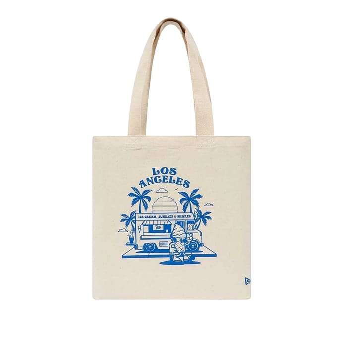 New Era Canvas draagtas uit Los Angeles (Lichtbeige print)