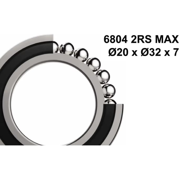 Lagertype 6804 MAX Ø20 x Ø32 x 7 Elvedes