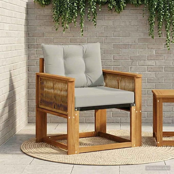 vidaXL - Buitensofa - Massief - Acacia - Hout - Naturel