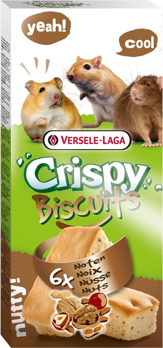 Versele-Laga Crispy Biscuit Knaagdier A 6 - Knaagdiersnack - Noten 70 g