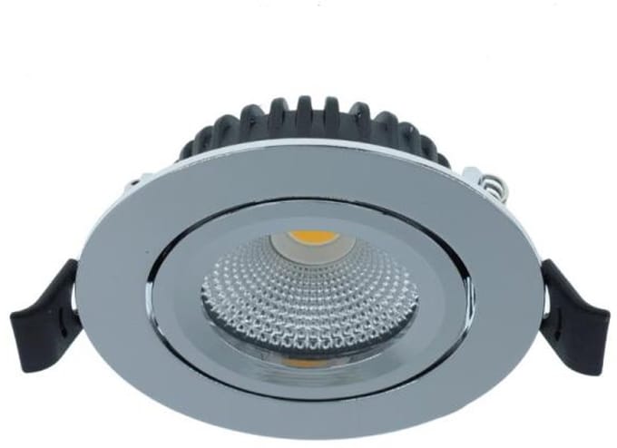 LED inbouwspot Dim2Warm - chroom - 5W - dimbaar - IP44 waterbestendig
