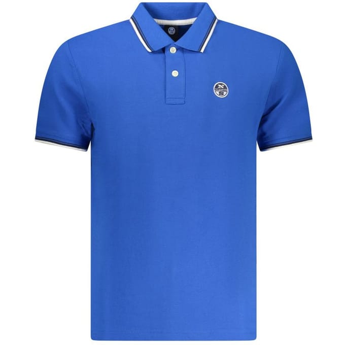 North Sails Blauwe Katoenen Heren Poloshirt