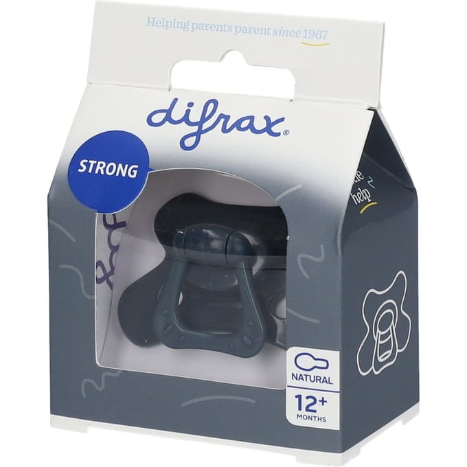 Difrax Fopspeen - Natural - 12+ maanden - Siliconen - Blackberry - 1 stuk