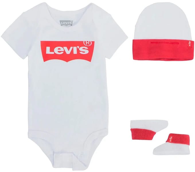 Levi´s ® Kids Classic Batwing Set Wit 0-6 Months Jongen
