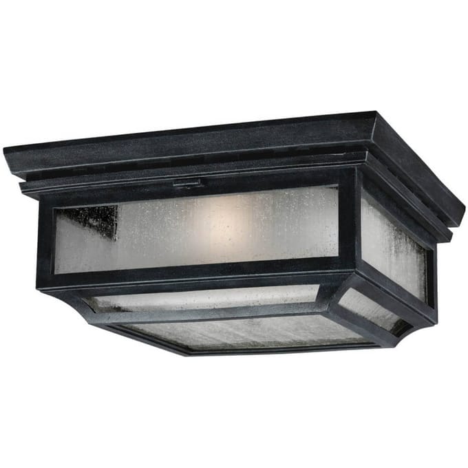 Plafondlamp - Steady Lighting - Kunststof -  - E27 - L: 33cm - Voor Buiten - Woonkamer - Eetkamer - Zinc