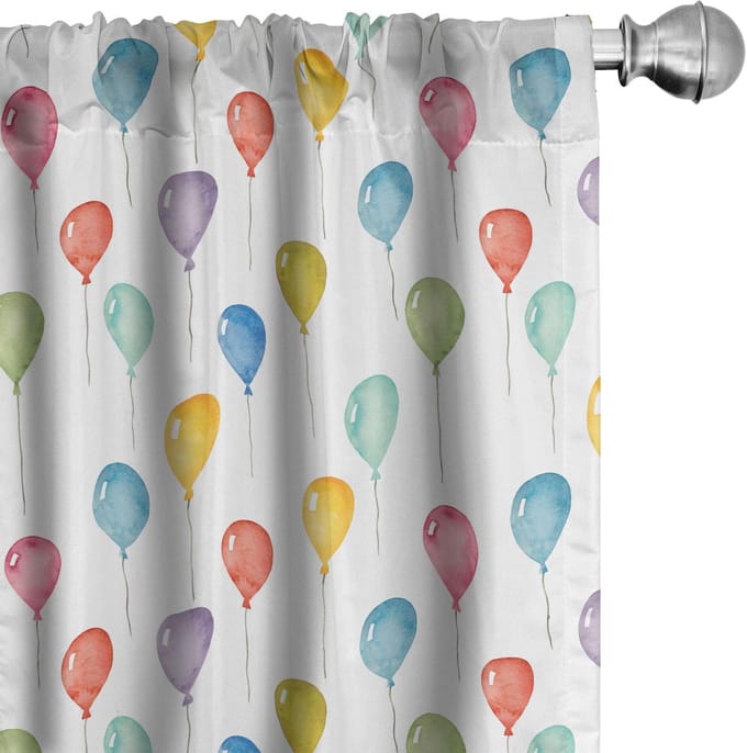 ABAKUHAUS – Gordijnpaneelset 2×75×245 cm – Microvezel multicolor