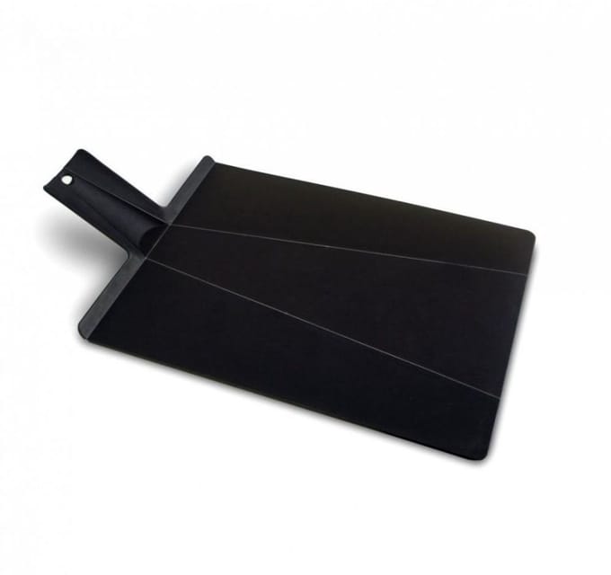 Joseph Joseph Chop2Pot Plus Snijplank – Opvouwbaar – Zwart – Groot – Antislip & Vaatwasserbestendig
