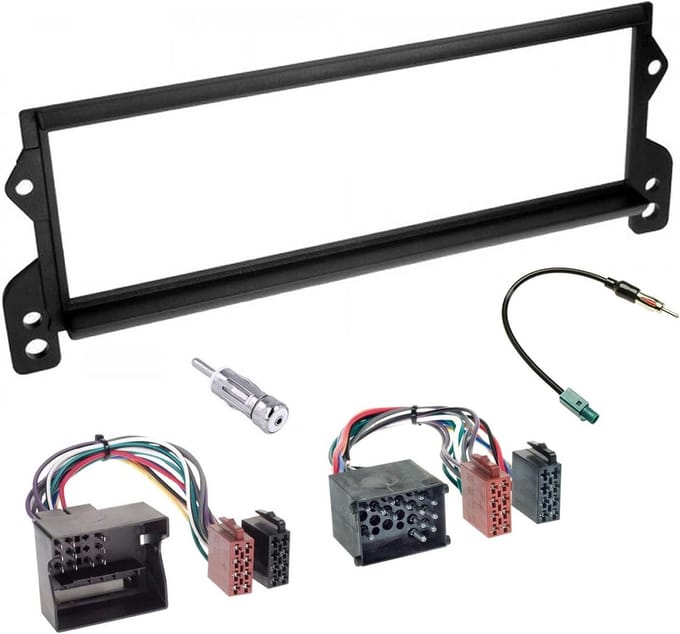 1 DIN Radio Paneel Frame voor Auto, Antenne Adapter en ISO Aansluitkabel - Geschikt voor Mini Cooper