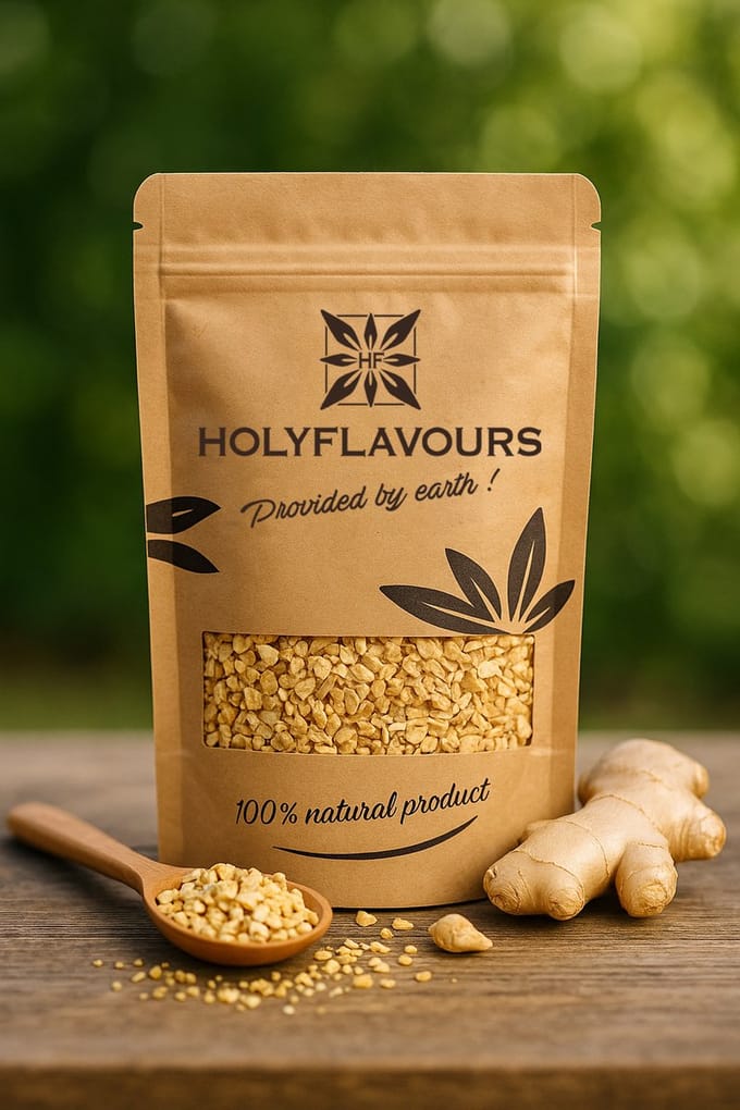 Gember Thee Stukjes 3-6 mm - 100 gram - Holyflavours