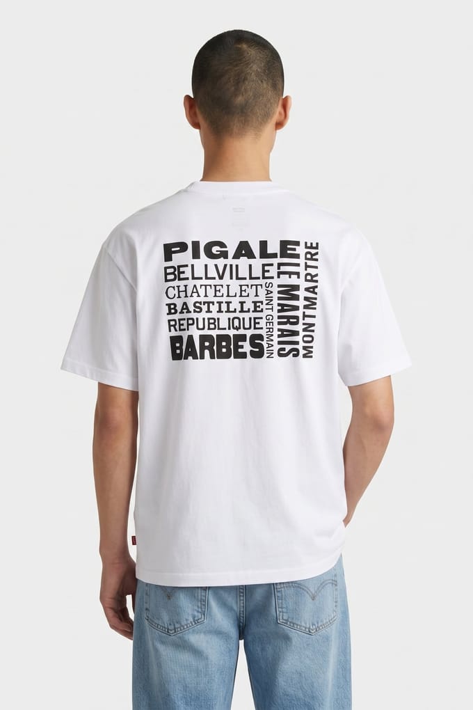 Levi's Graphic Vintage Fit Tee Maat: M | Basic T-Shirts Outlet | Heren | Wit