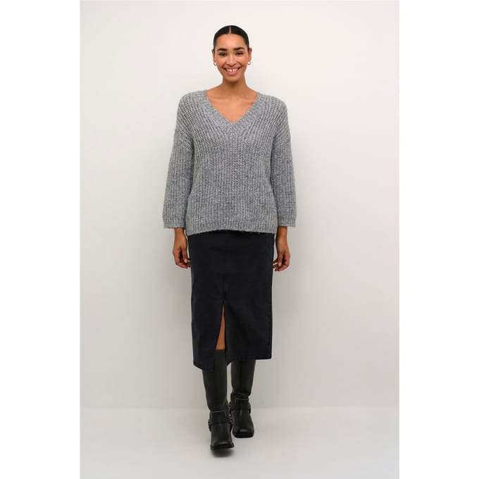 Gebreide pullover met V-hals Model 'vinda'