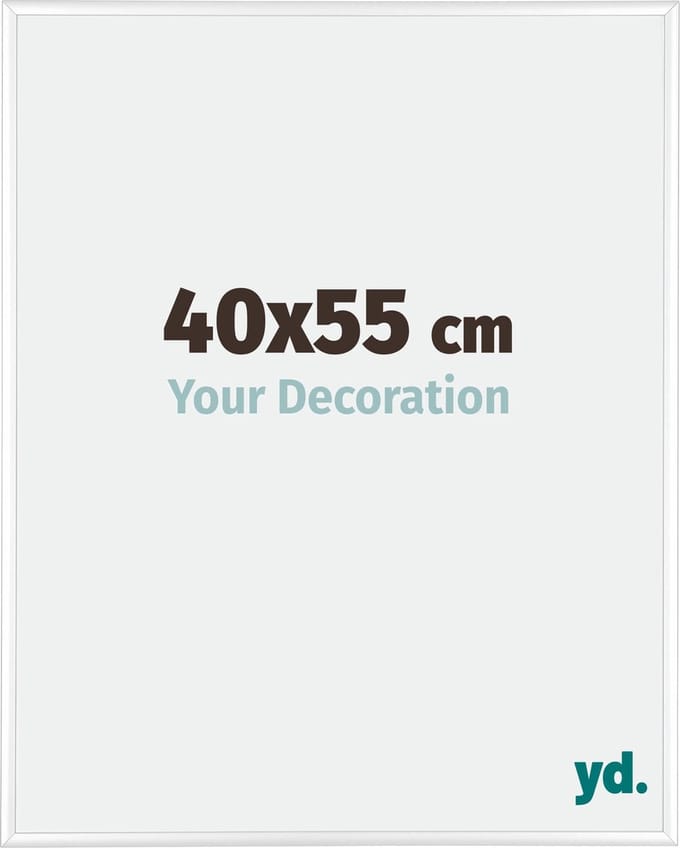 Your Decoration - Fotolijst 40x55 cm - Aluminium - Wit Hoogglans - Kent