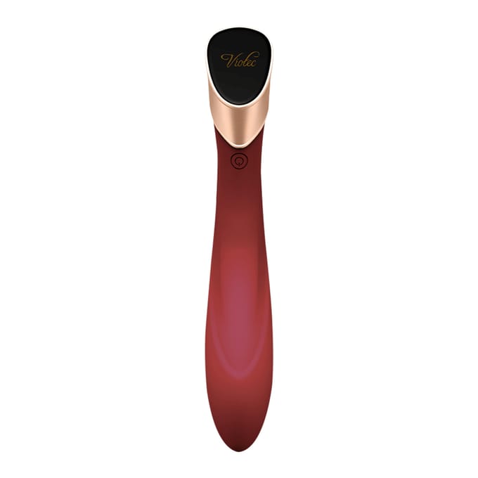 Viotec - Manto - G-Spot Vibrator - Goud en Wijnrood - Luxueuze Zachte Siliconen