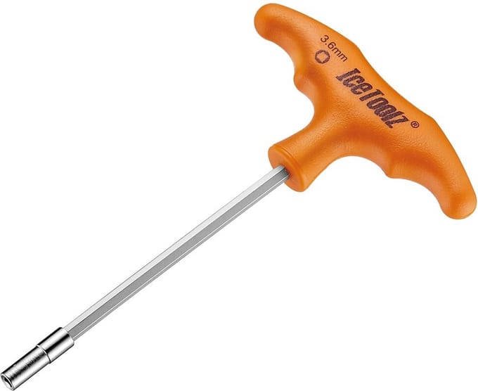 Spaaknippelsleutel IceToolz 12D7 voor 3,6mm